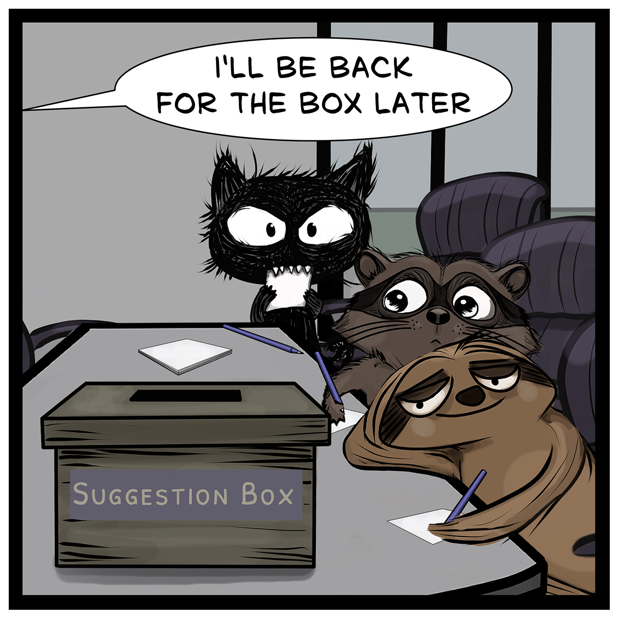 mental wellness grant comic – Donna Lake workplace comic strip.