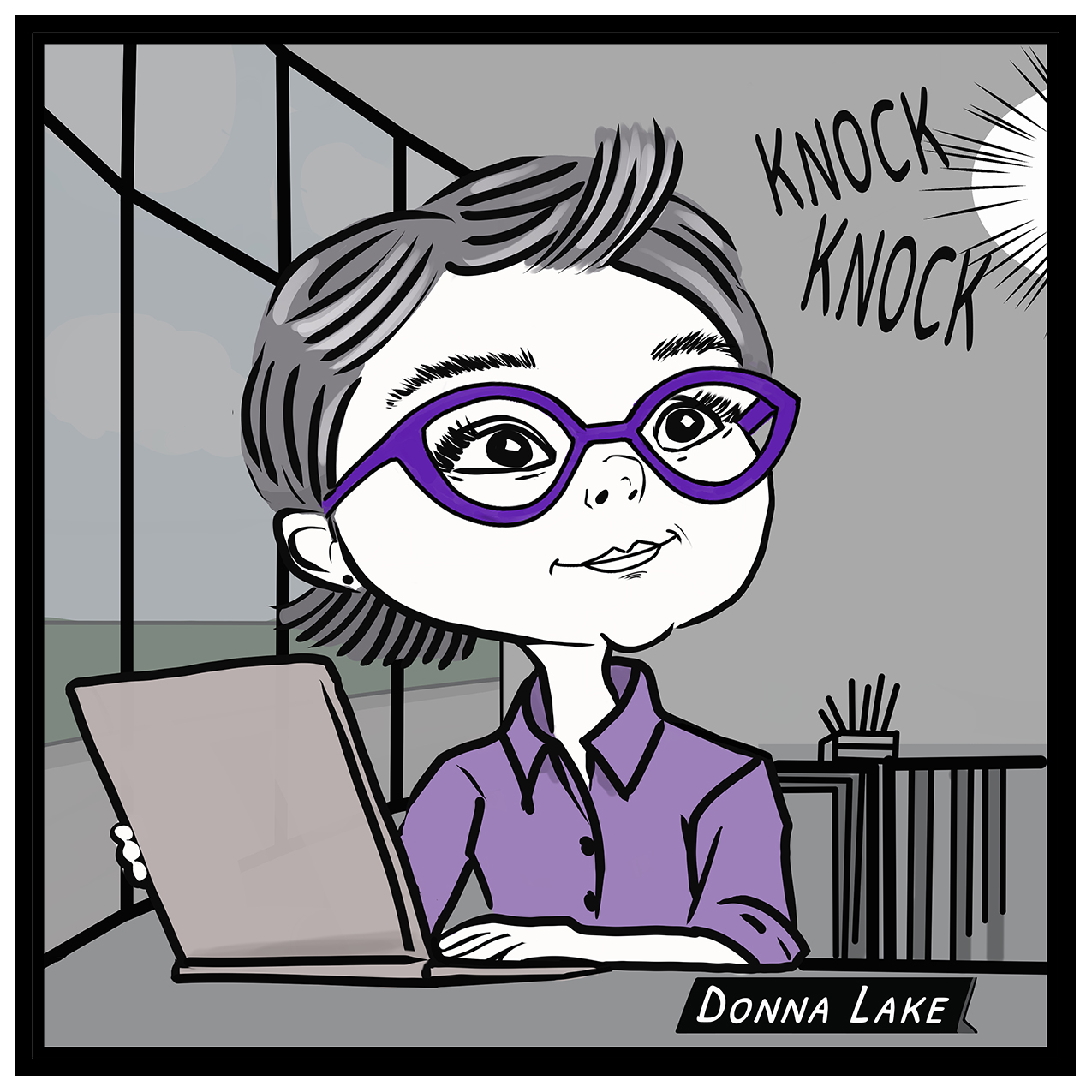 mental wellness grant winner comic – Donna Lake workplace comic strip.