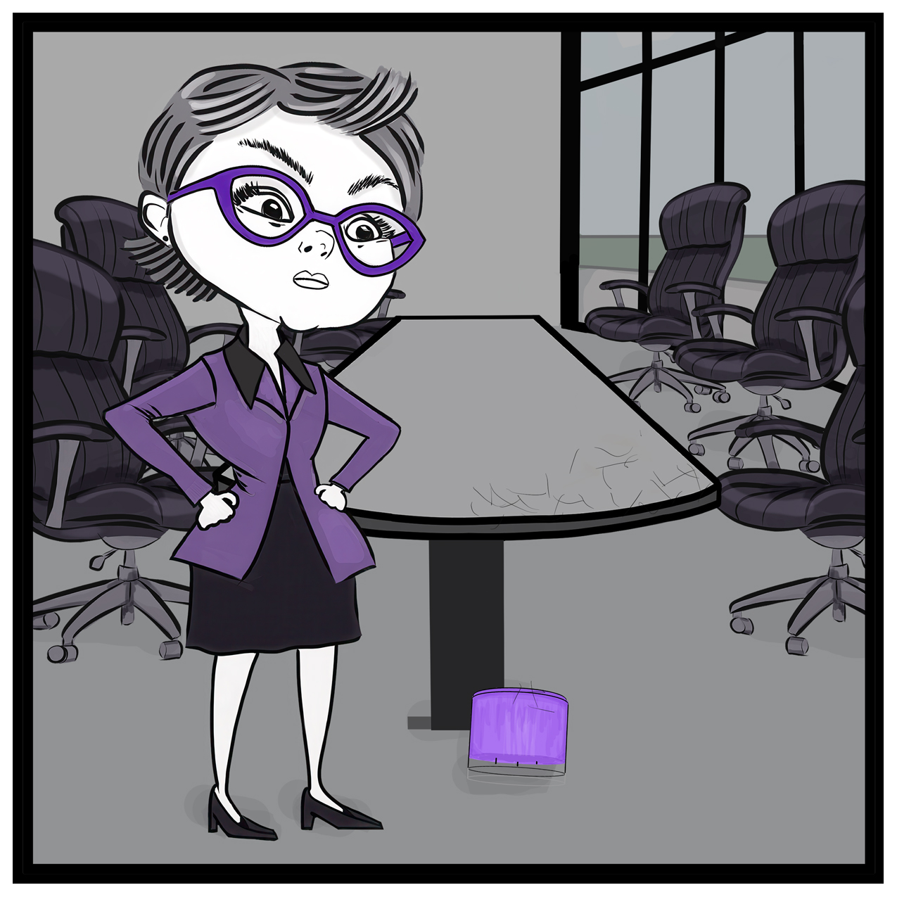 corporate leadership swag comic – Donna Lake workplace comic strip.