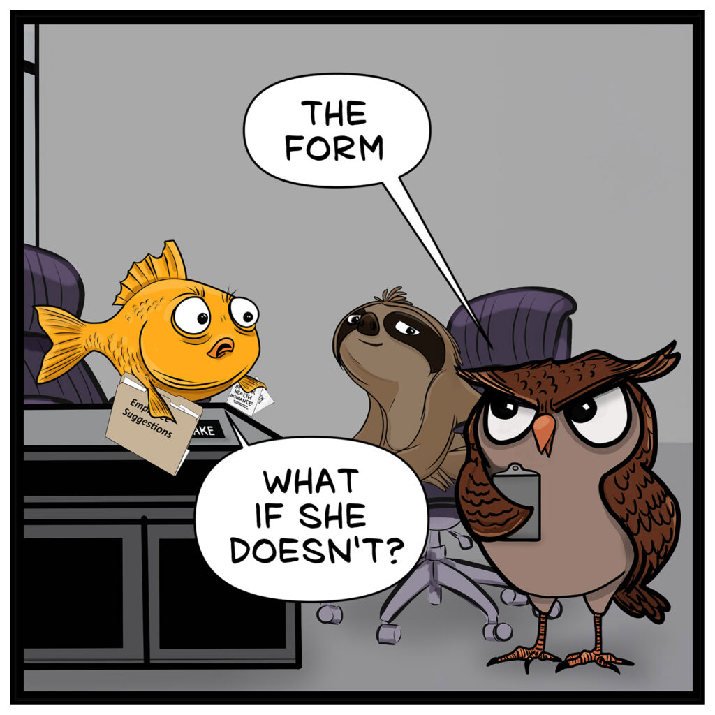 LESLIE: THE FORM FINLEY: WHAT IF SHE DOESN’T?